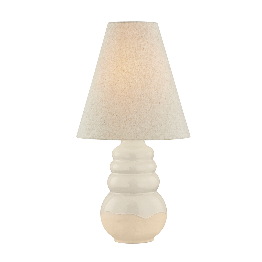 Tybee Ceramic Table Lamp by Celerie Kemble in Elemental White