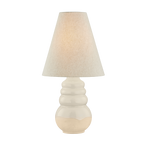 Tybee Ceramic Table Lamp by Celerie Kemble in Elemental White