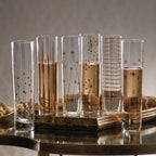 La Fête Golden Champagne Flutes