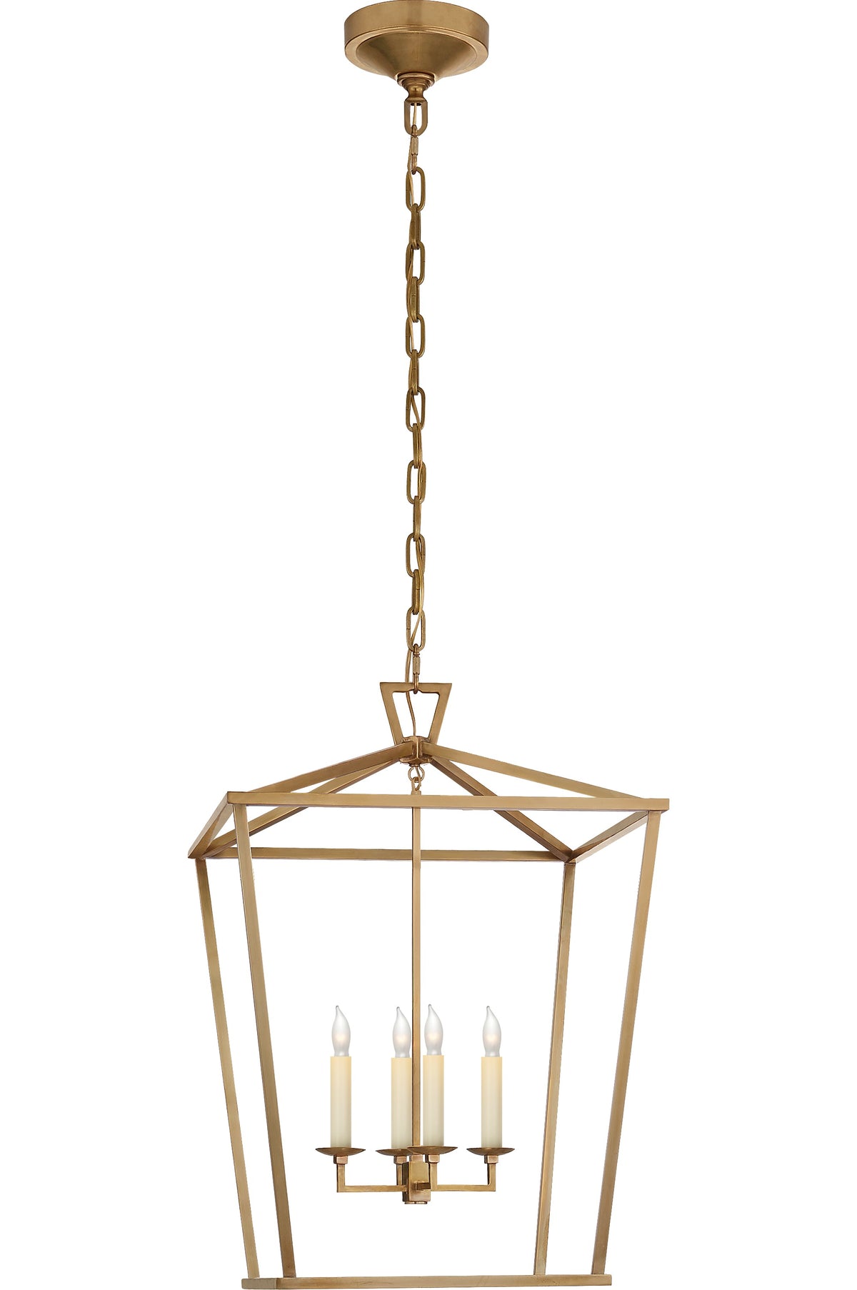 Darlana Medium Lantern by Chapman & Myers in Antique-Burnished Brass