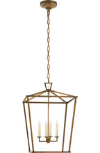 Darlana Medium Lantern by Chapman & Myers in Gilded Iron