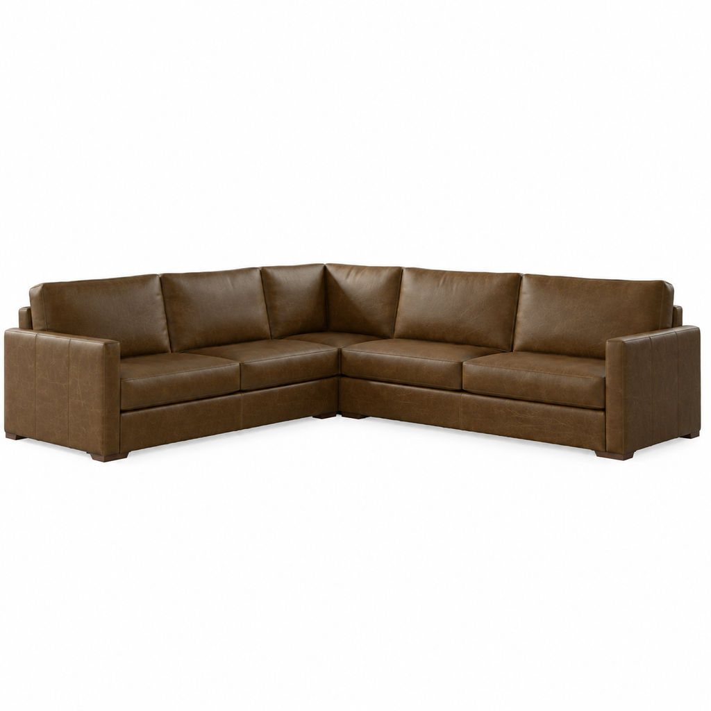 Whitman Leather Sectional