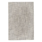 CrosshatchDoveGreyHandTuftedMicroHookedWoolRug - McNabb Furniture