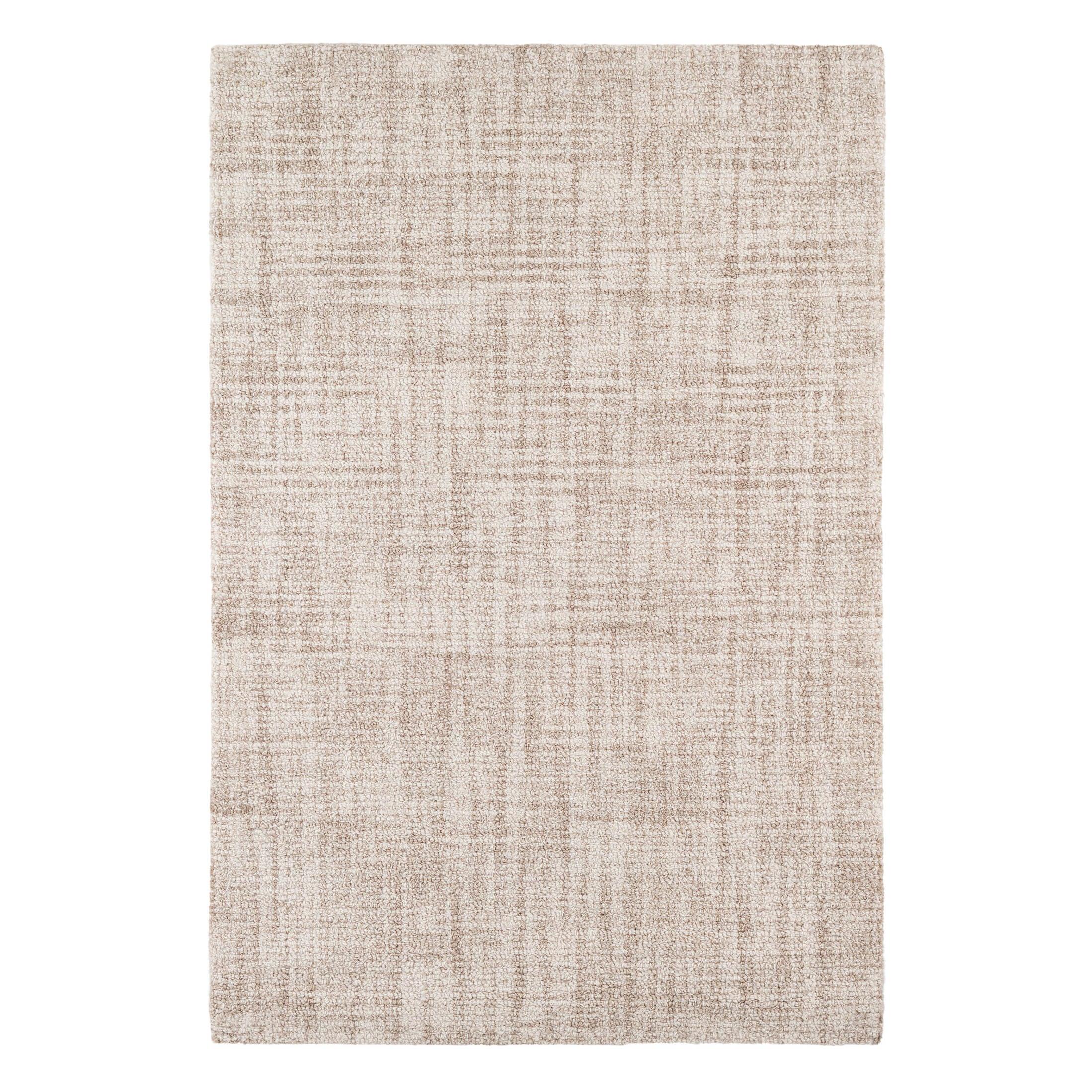 CrosshatchIvoryHandTuftedMicroHookedWoolRug - McNabb Furniture