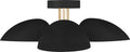 Jane Semi-Flush Mount in Midnight Black