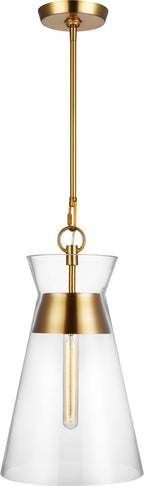 Atlantic Slim Pendant in Burnished Brass