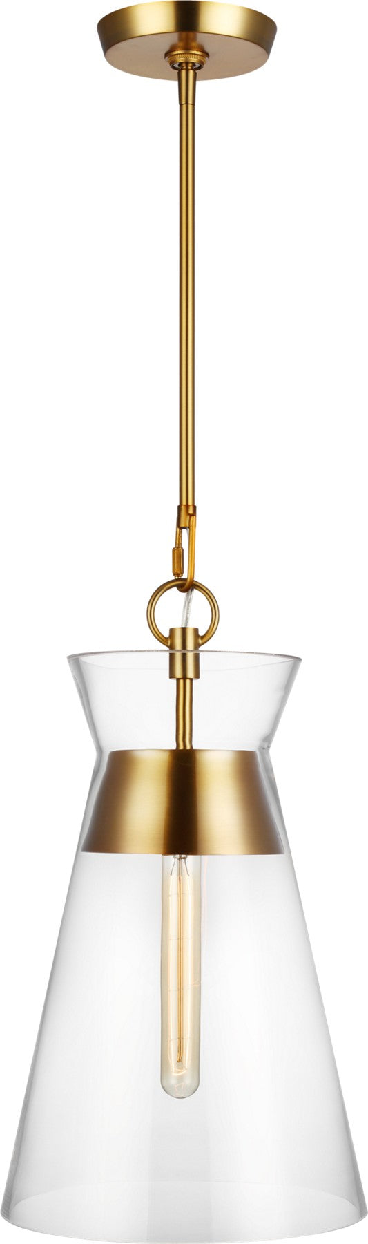 Atlantic Slim Pendant in Burnished Brass