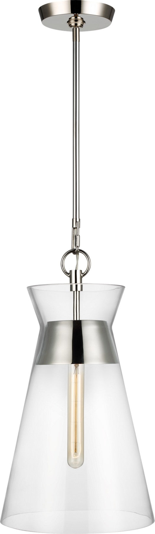 Atlantic Slim Pendant in Polished Nickel