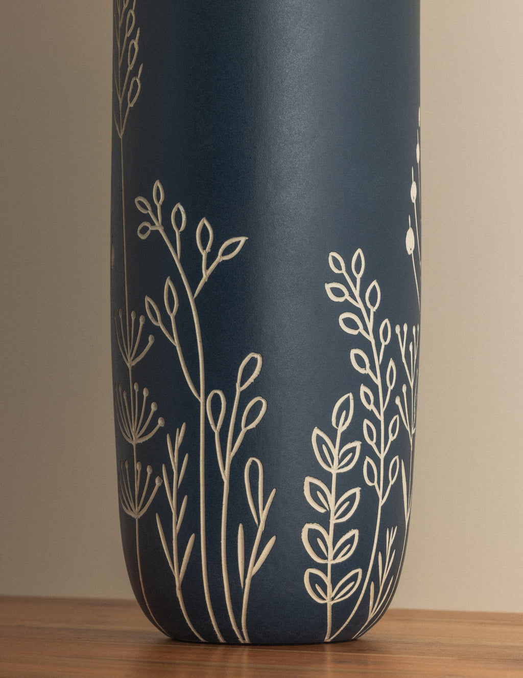 Etta Floral Ceramic Table Lamp styled in a room 3