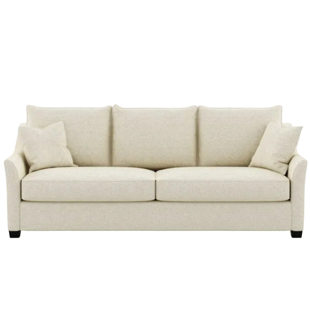 Beige sofa on a white background