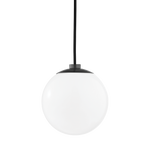 Stella frosted glass globe pendant light in Old Bronze