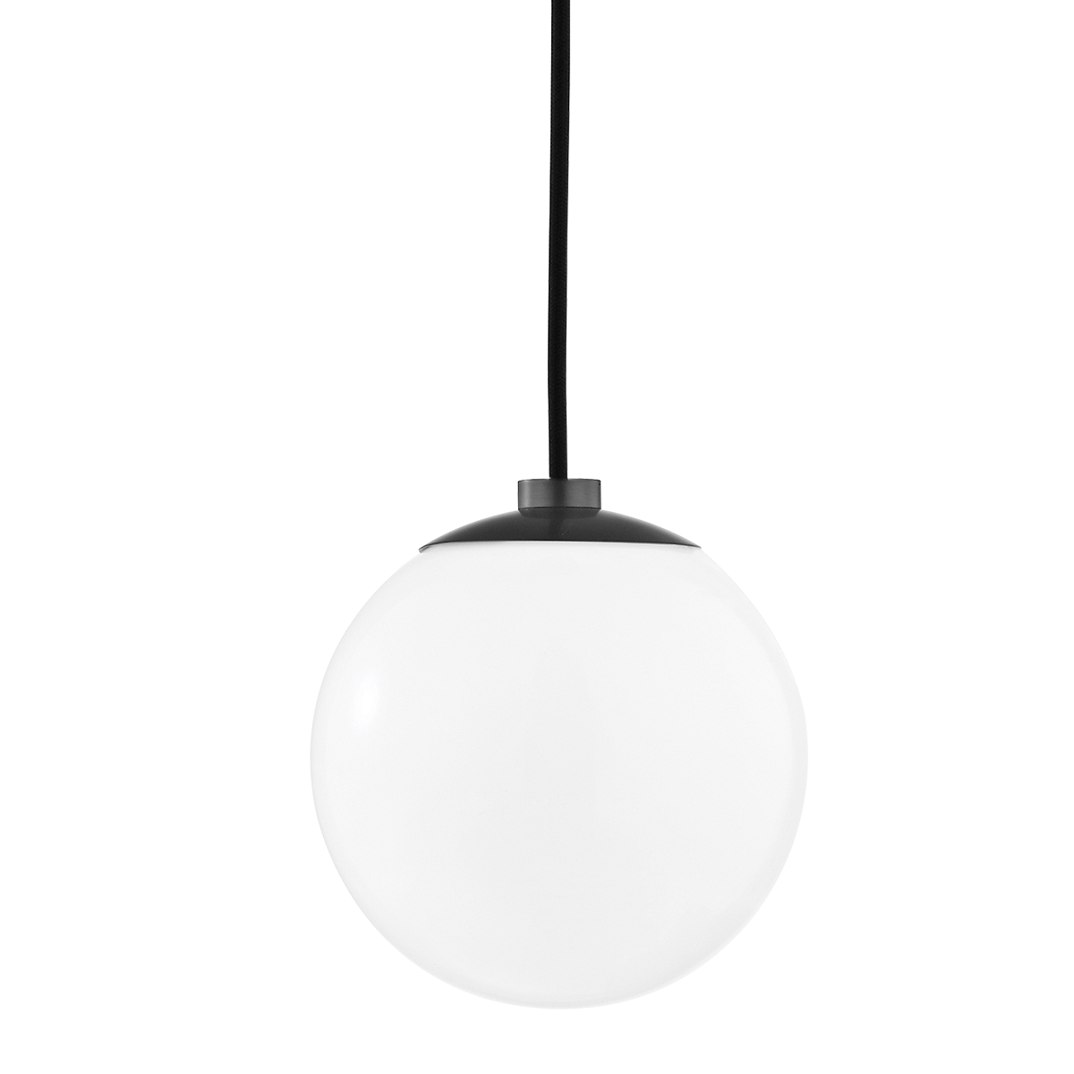 Stella frosted glass globe pendant light in Old Bronze