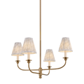 Ryle 4-Light Chandelier in Patina Brass by Mitzi
