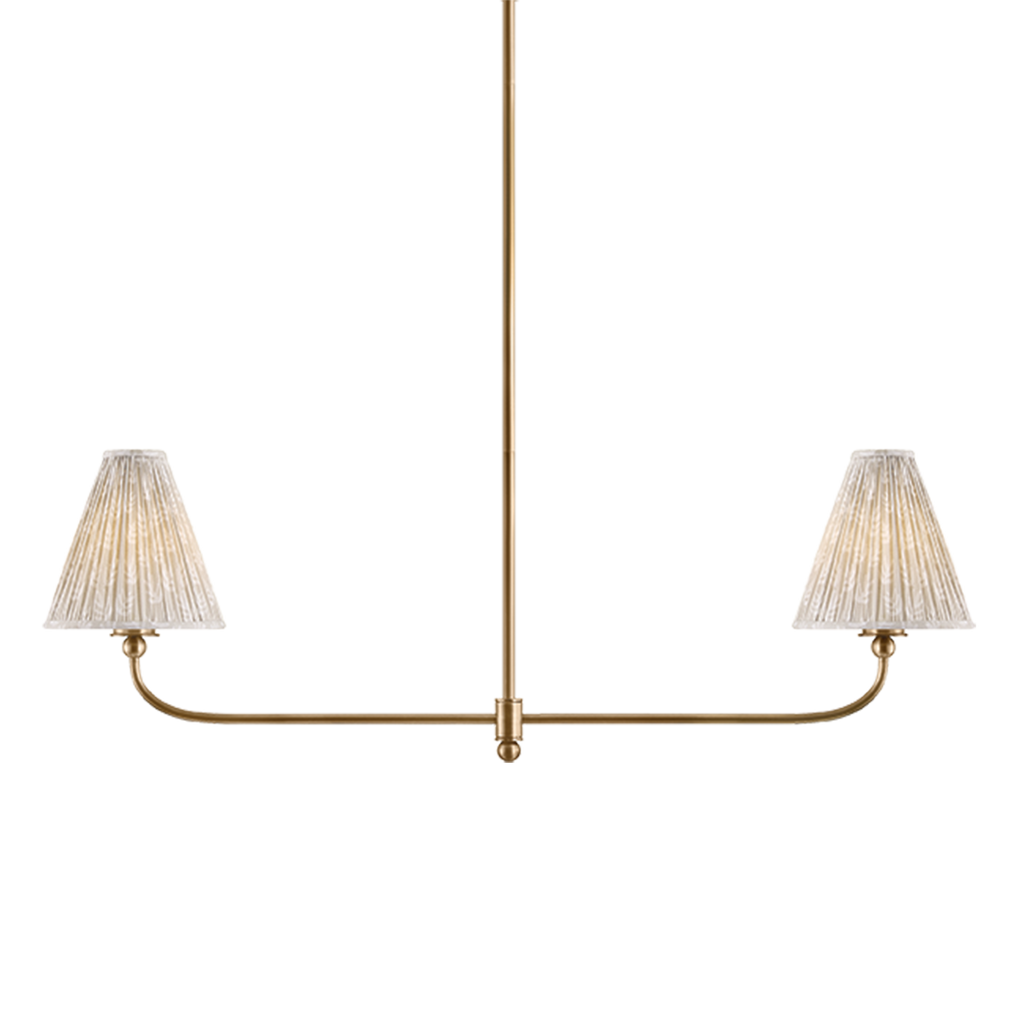 Ryle Linear Chandelier in Patina Brass by Mitzi