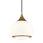 Medium Reese pendant in Aged Brass