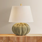Beata Pumpkin Ceramic Table Lamp detail view