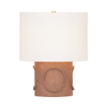 Davie Textured Table Lamp in Aged Brass