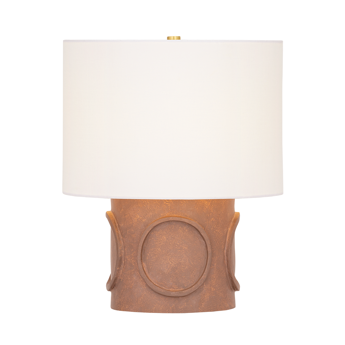 Davie Textured Table Lamp in Aged Brass