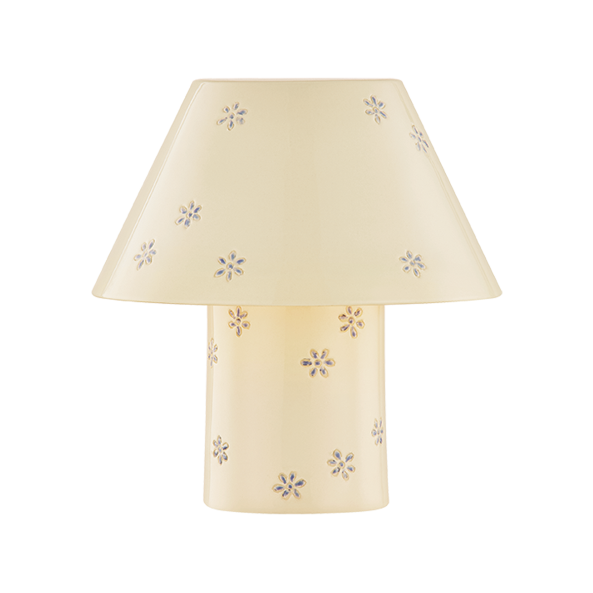 Seraphine Rechargeable Ceramic Table Lamp in Scattered Blossom