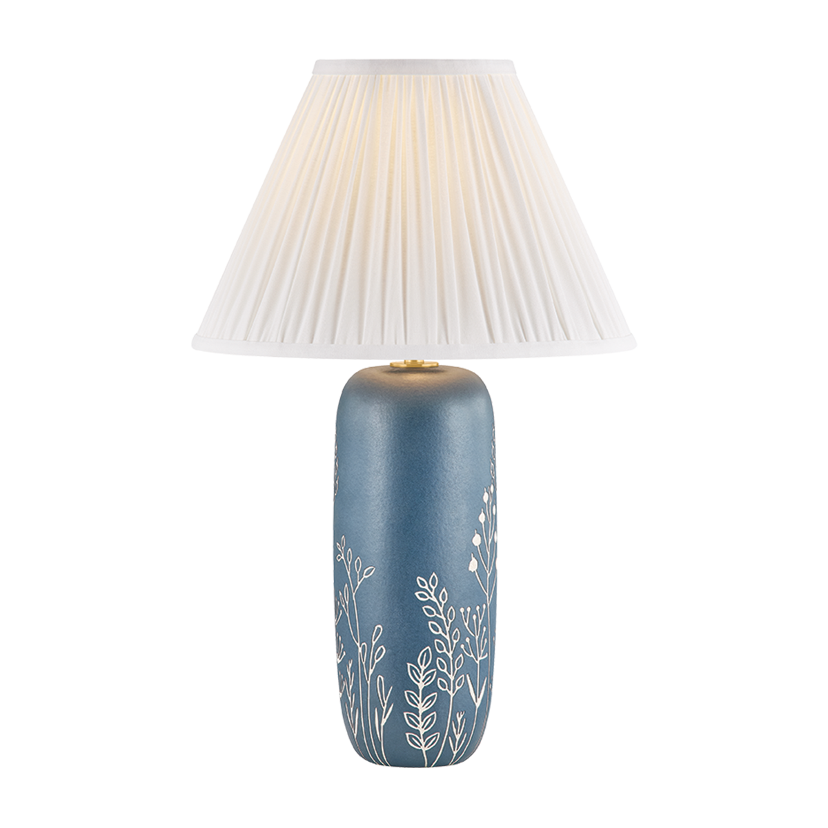 Etta Floral Ceramic Table Lamp in Midnight Bloom