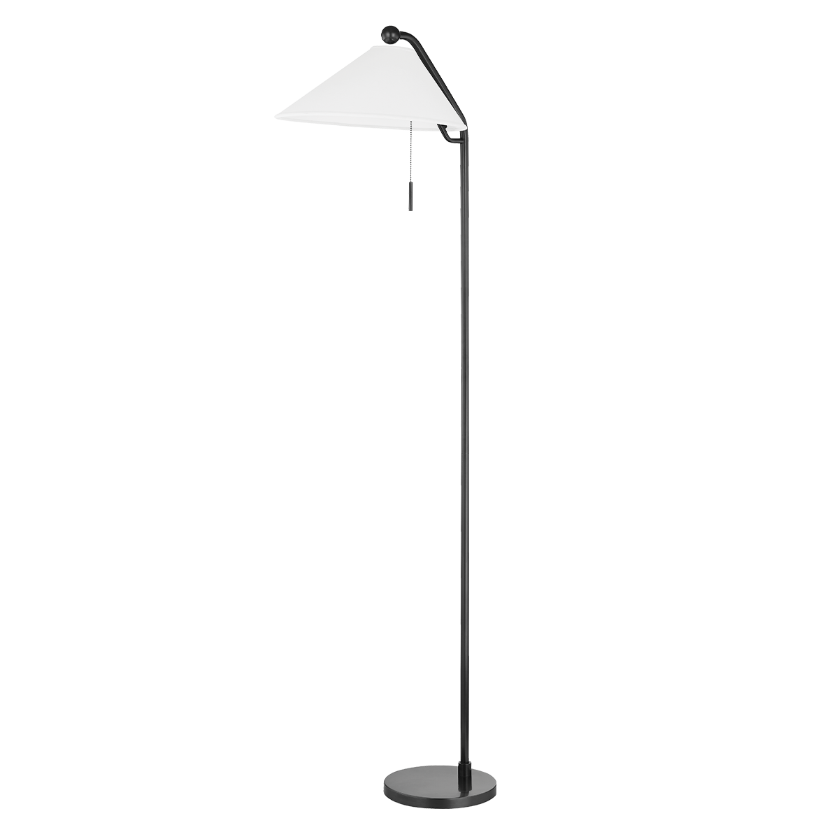 Aisa Mid-Century Floor Lamp in Old Bronze