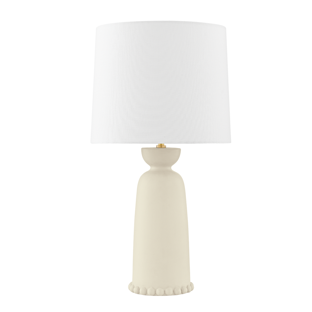 Rhea Ceramic Table Lamp in Antique Ivory