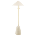 Maia Ceramic Floor Lamp in Texture Beige