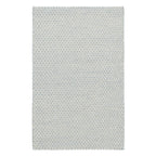 HoneycombFrenchBlueIvoryWoolWovenRug - McNabb Furniture