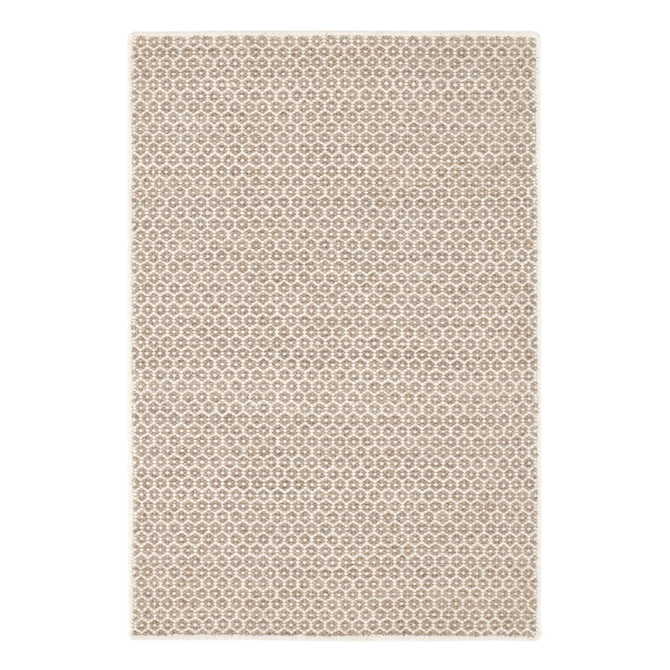 HoneycombNaturalWoolWovenRug - McNabb Furniture