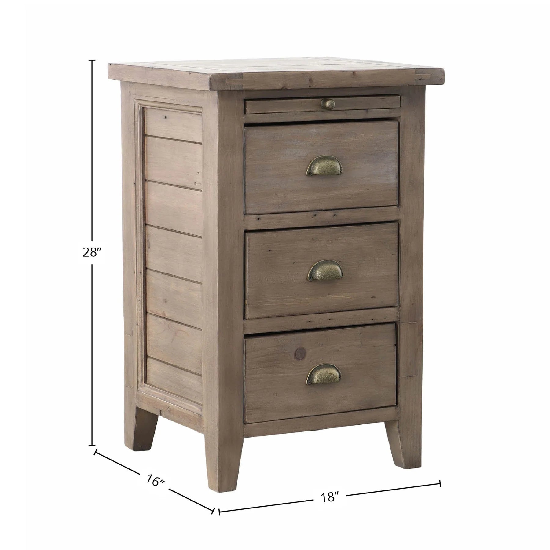 Irish Coast 3 Drawer Nightstand