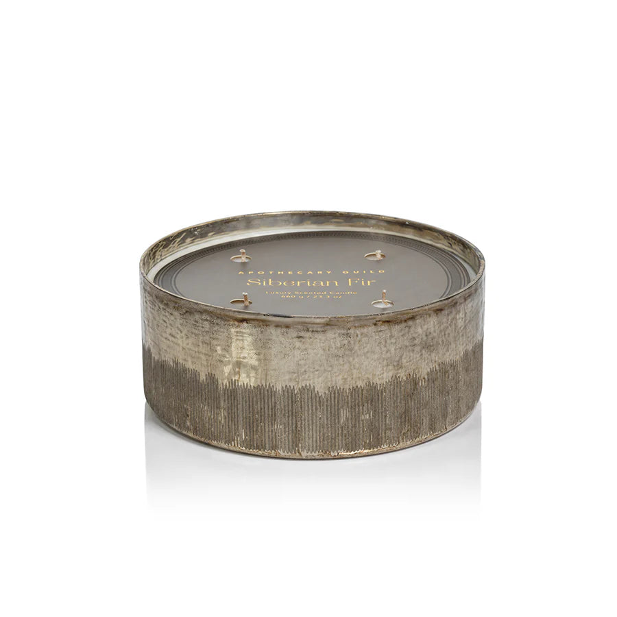 Siberian Fir Scented Antique Candle Jar - Four Wick
