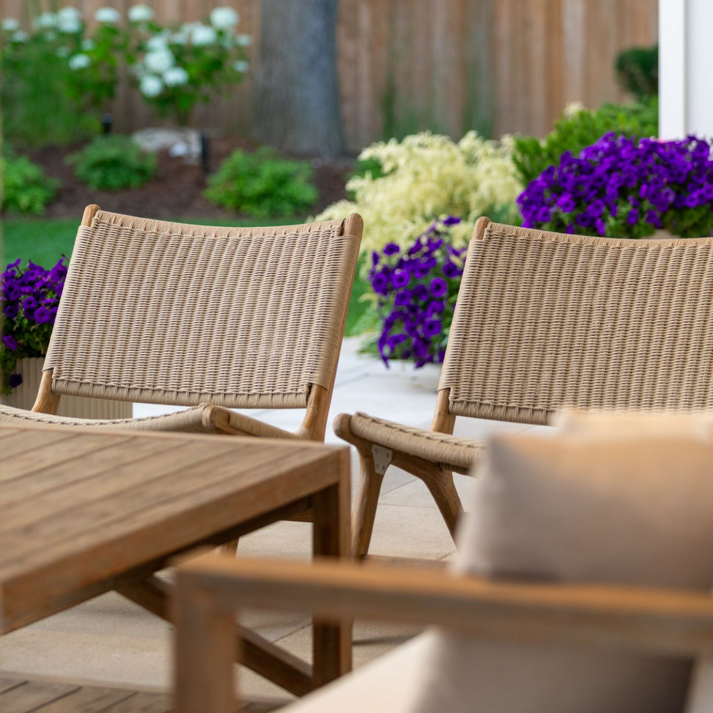 Coastal Teak Cushionless Accent Chair