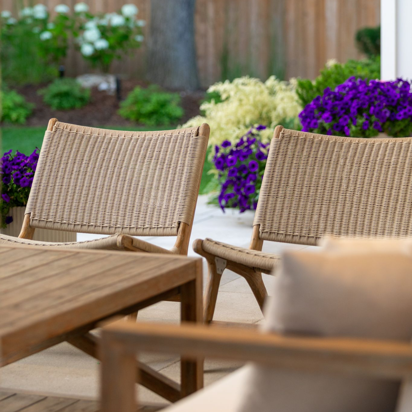 Coastal Teak Cushionless Accent Chair