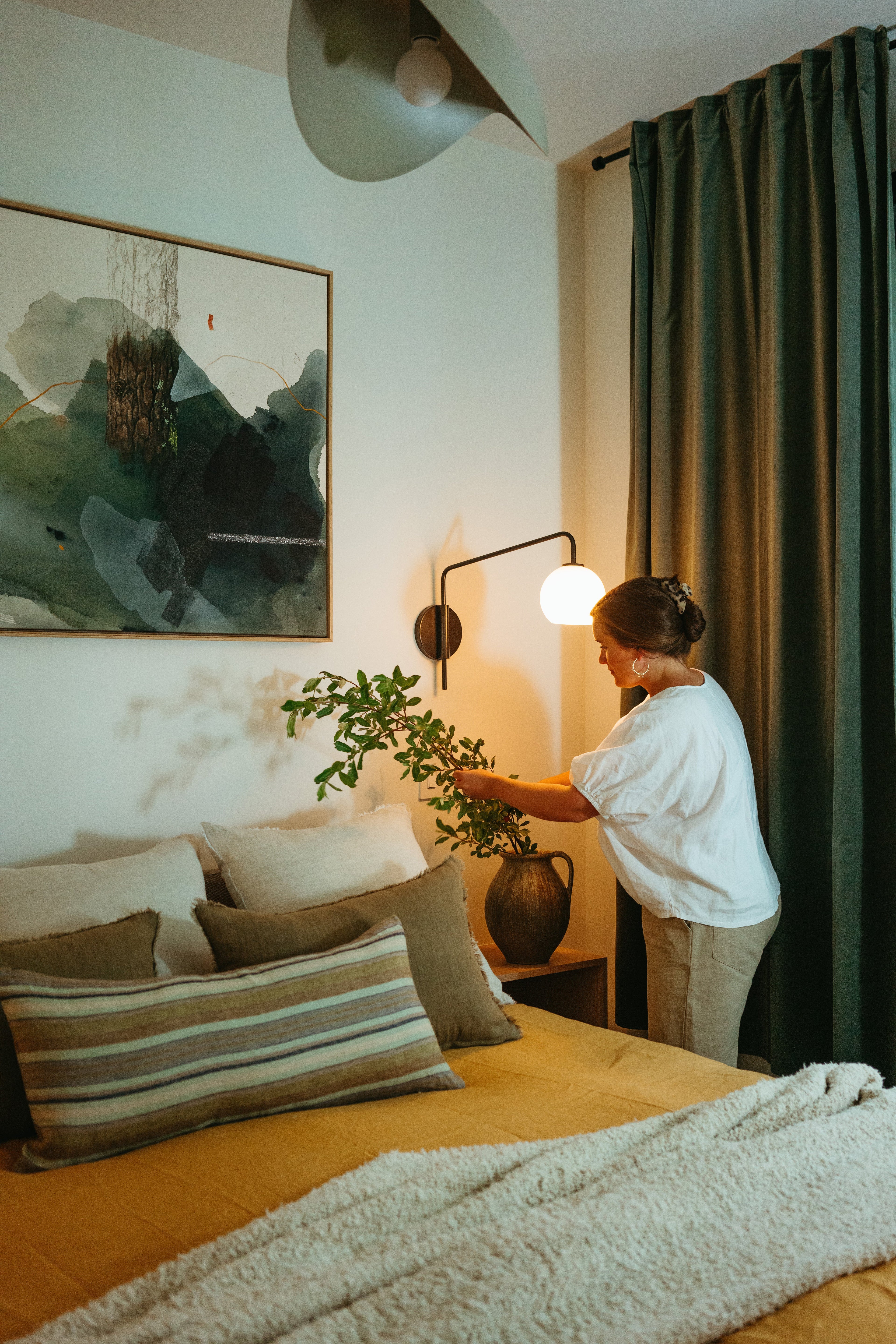 Reverie Linen Duvet Set Curry