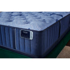 Blue mattress on a white background