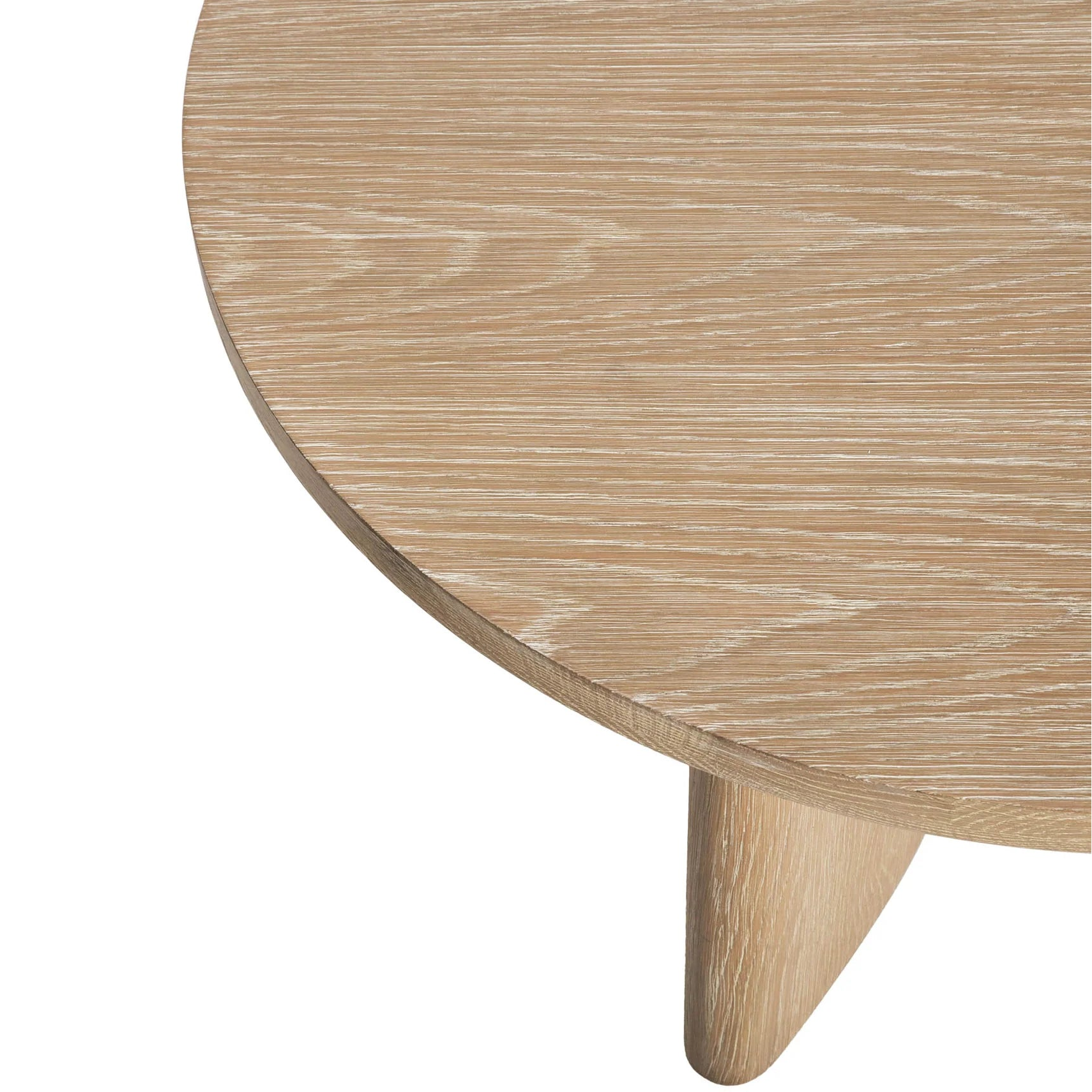 Close-up of a wooden table with a white background