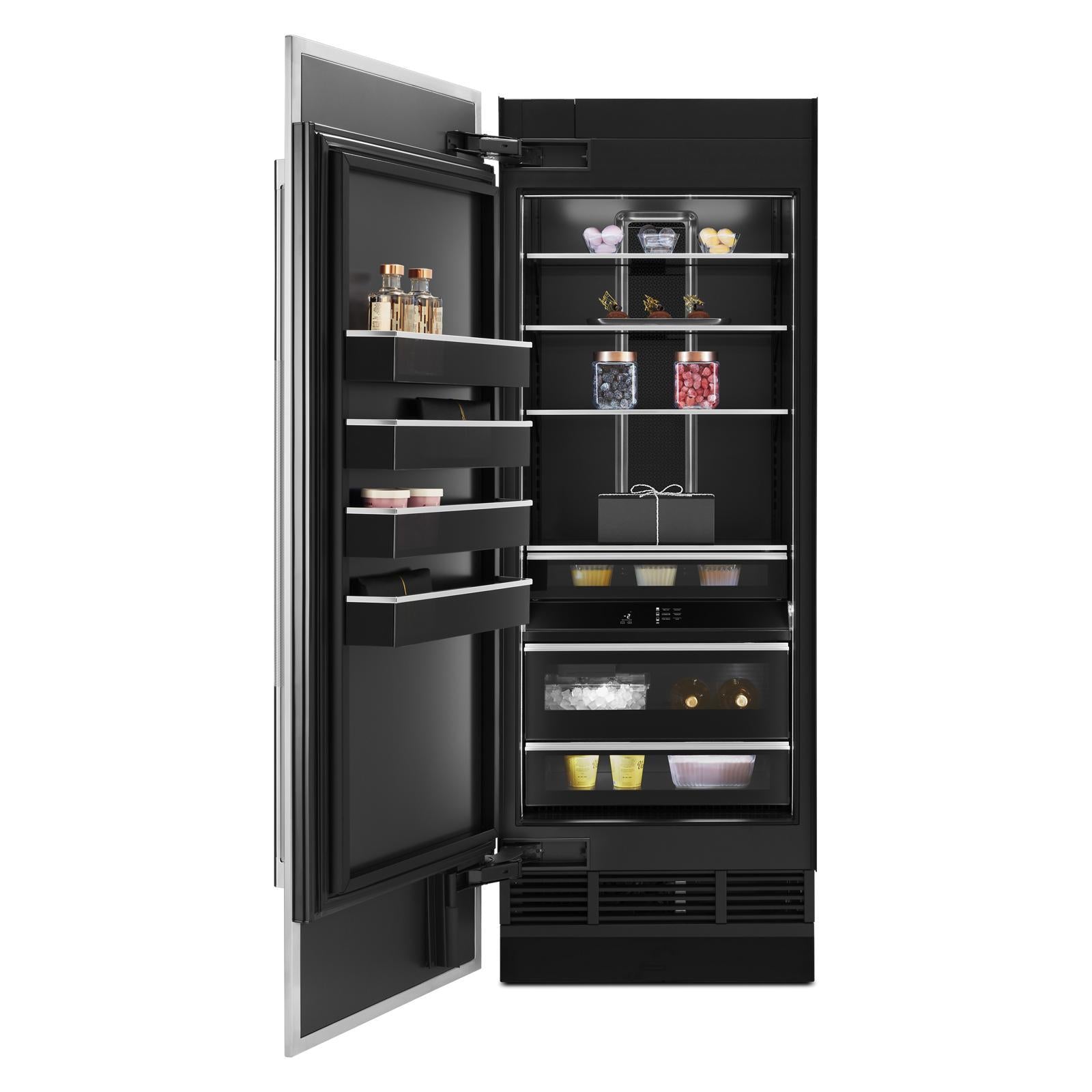 30 Panel-Ready Built-In Column Freezer, Left Swing