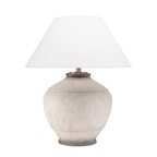 Malta Ceramic Table Lamp in Ash