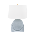 Leeston Ceramic Table Lamp in Reactive Slate