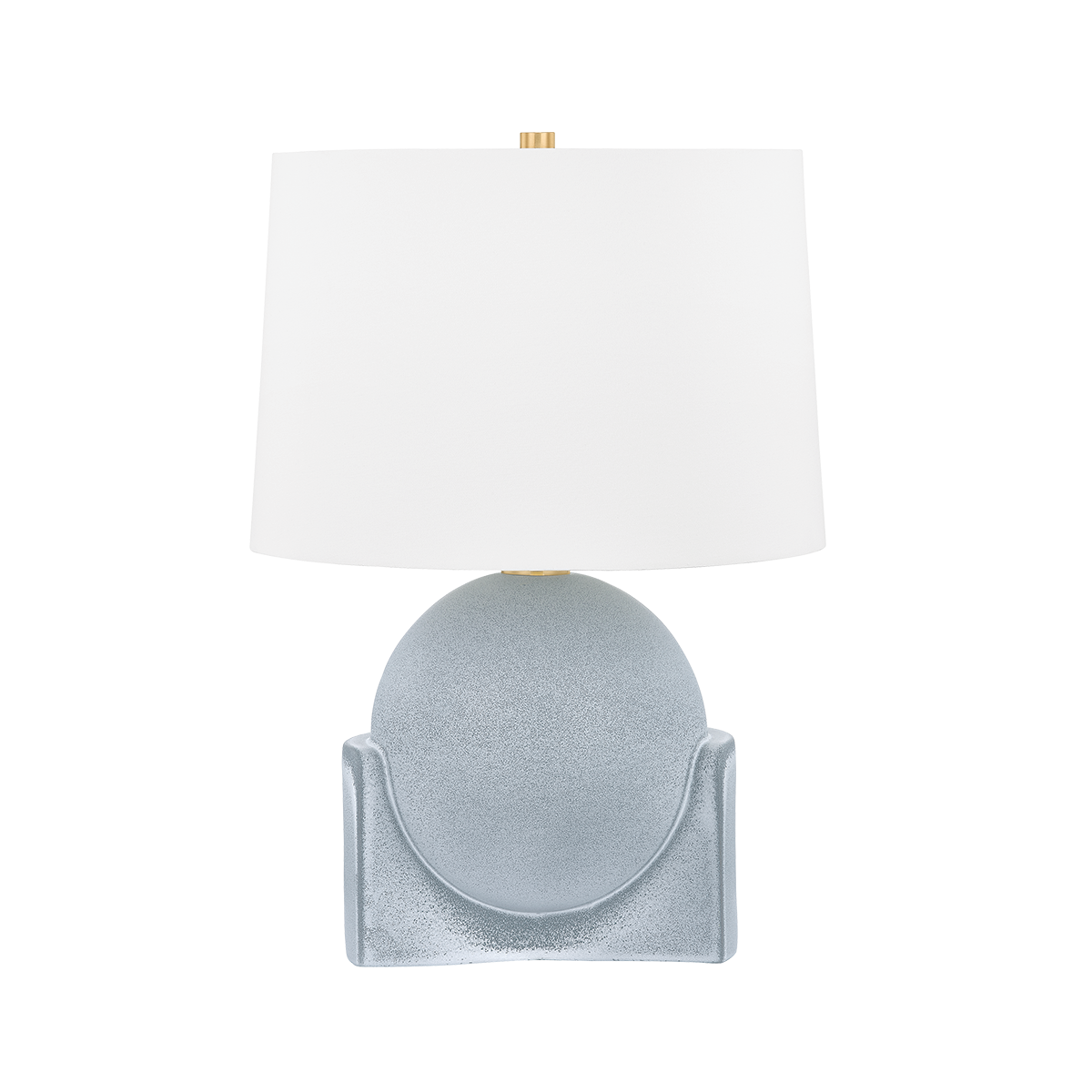 Leeston Ceramic Table Lamp in Reactive Slate
