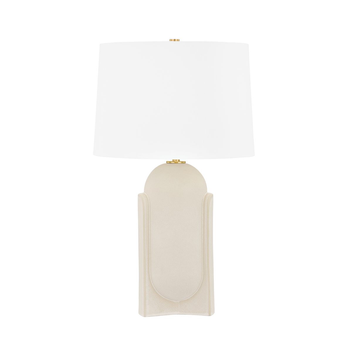 Large Leeston Ceramic Table Lamp in Moonstone Sand