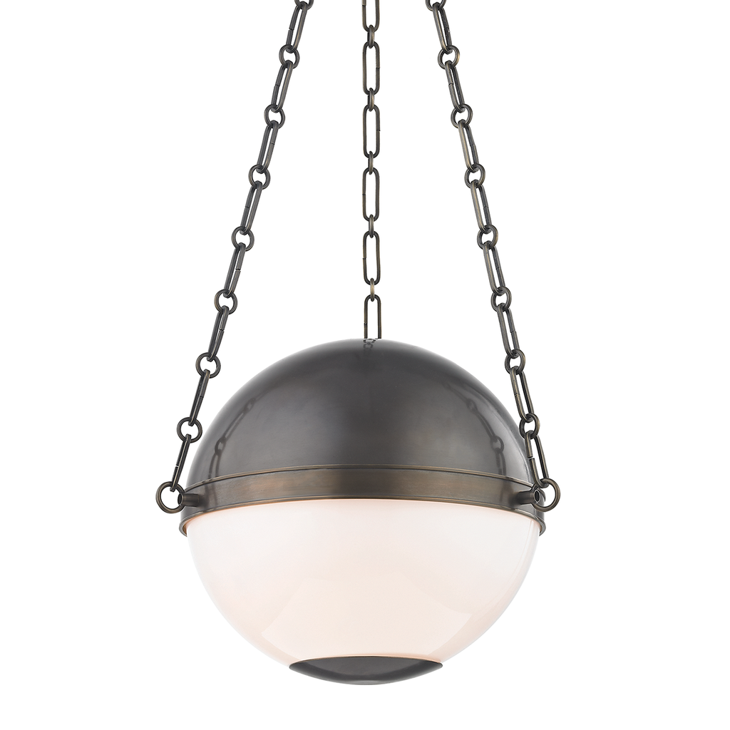 Sphere No. 2 pendant by Mark D. Sikes in Distressed Bronze