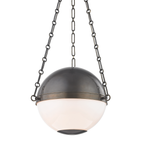 Sphere No. 2 pendant by Mark D. Sikes in Distressed Bronze