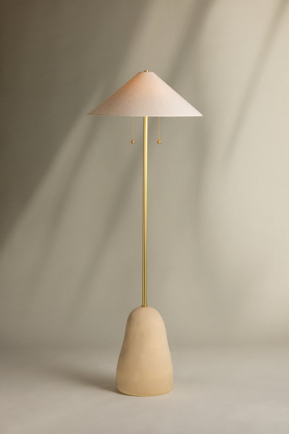 Maia Ceramic Floor Lamp styled in a room 3