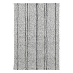 MelangeStripeGreyBlackHandWovenPetRug - McNabb Furniture