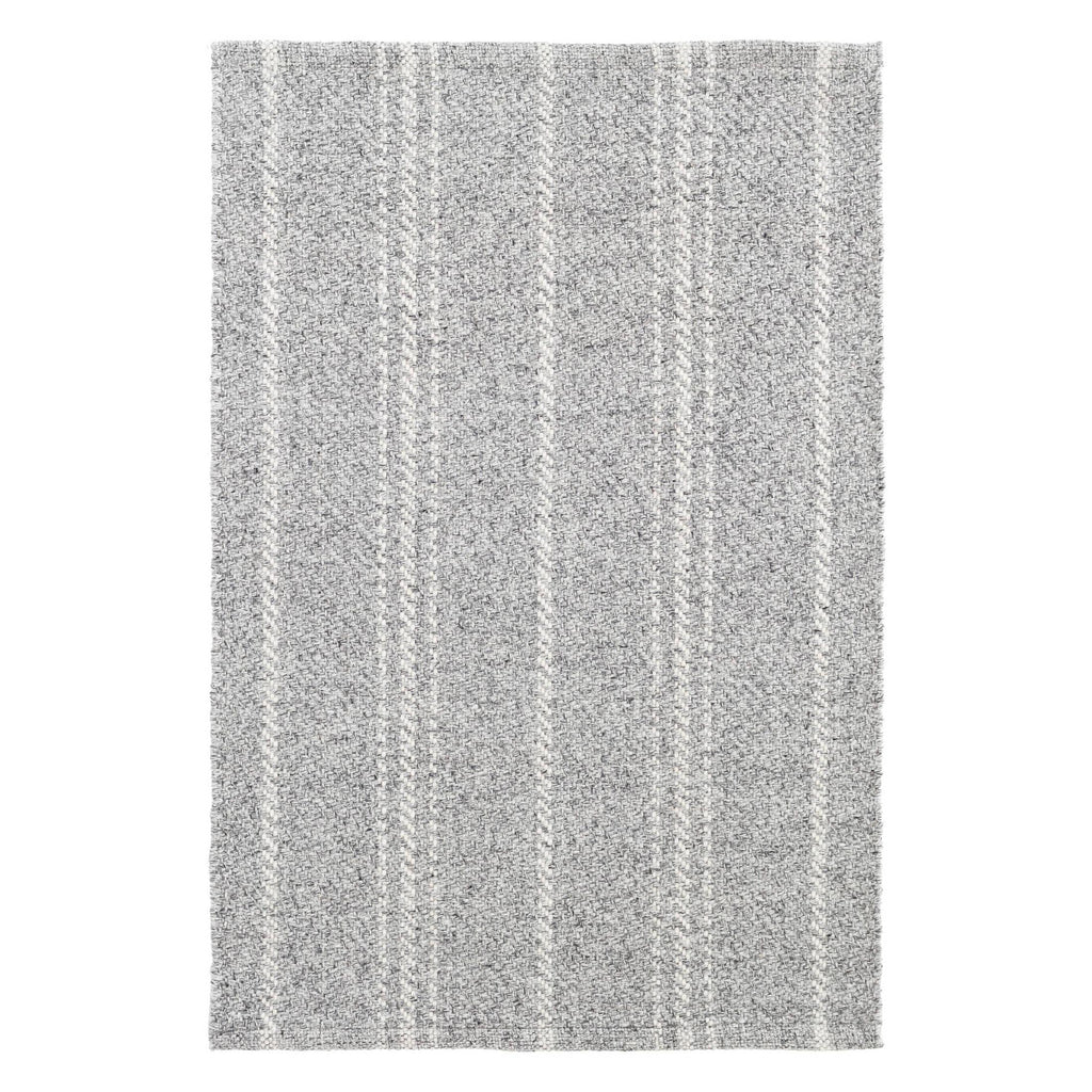 MelangeStripeGreyIvoryHandWovenPetRug - McNabb Furniture