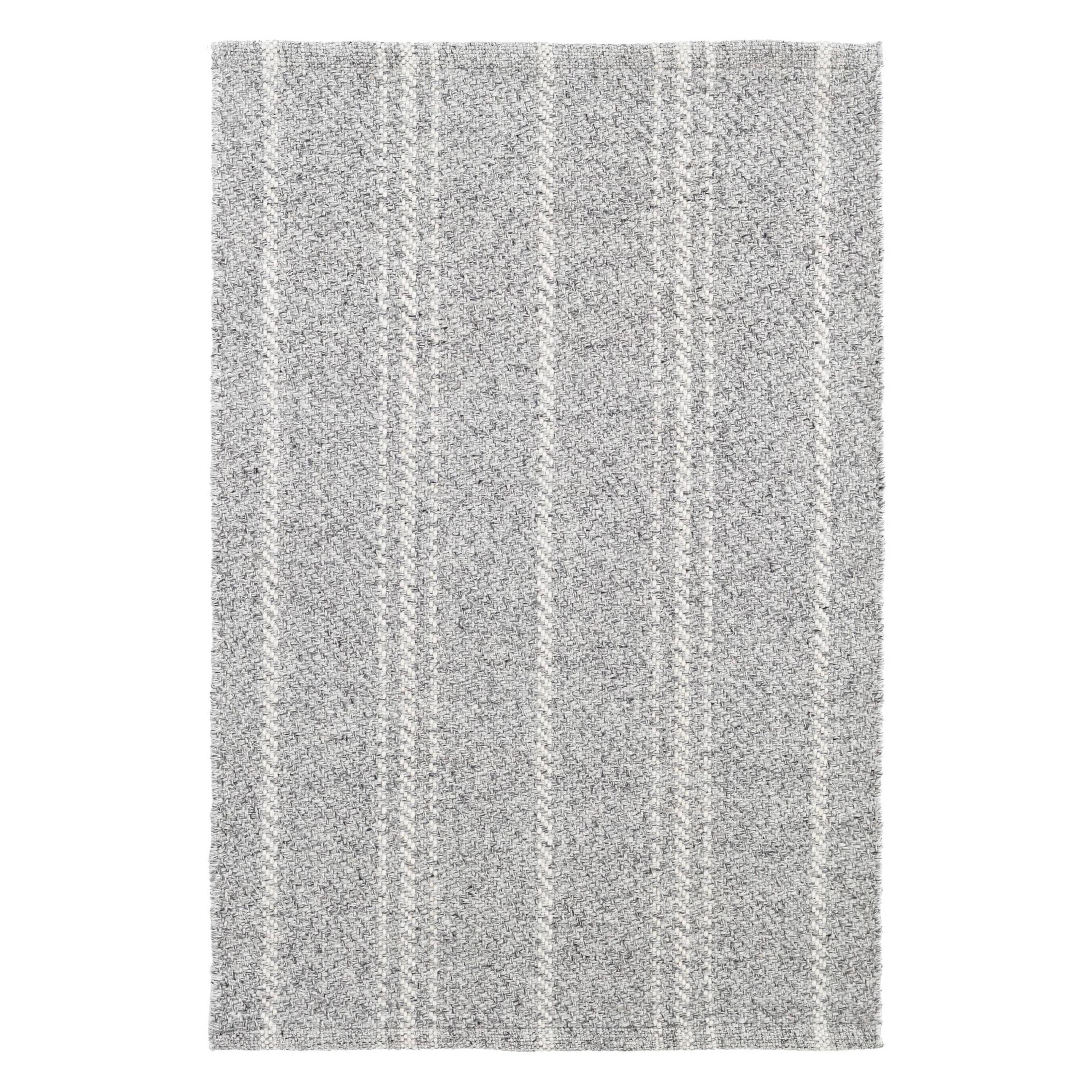 MelangeStripeGreyIvoryHandWovenPetRug - McNabb Furniture