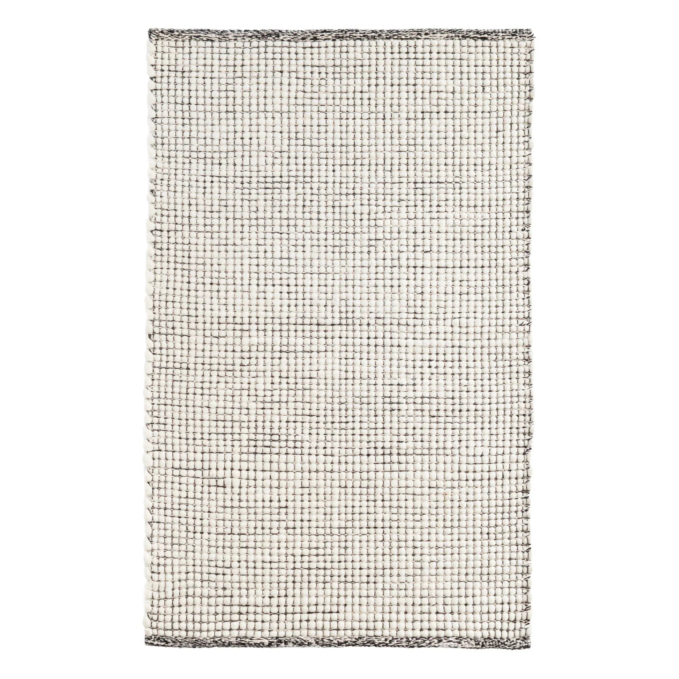 NetworkBlackWoolWovenRug - McNabb Furniture