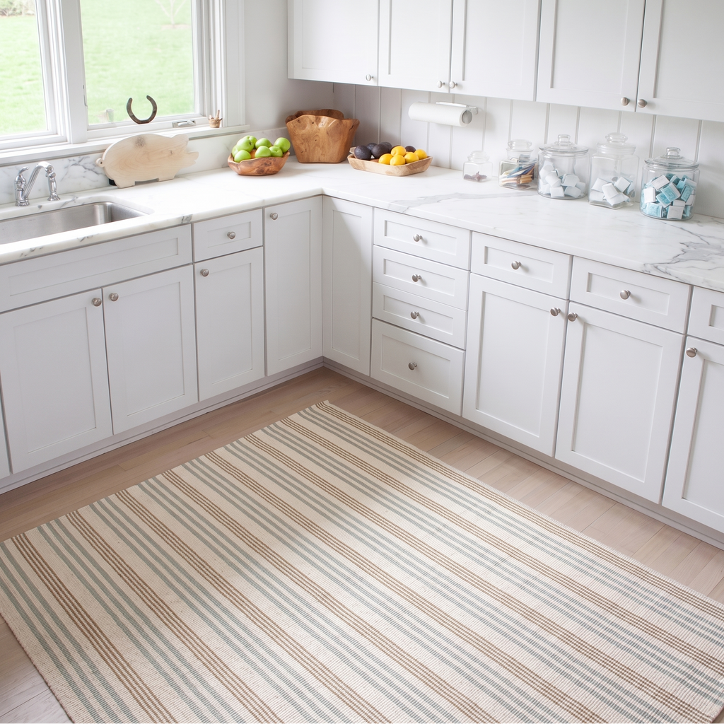 Olive Branch Handwoven Cotton Rug