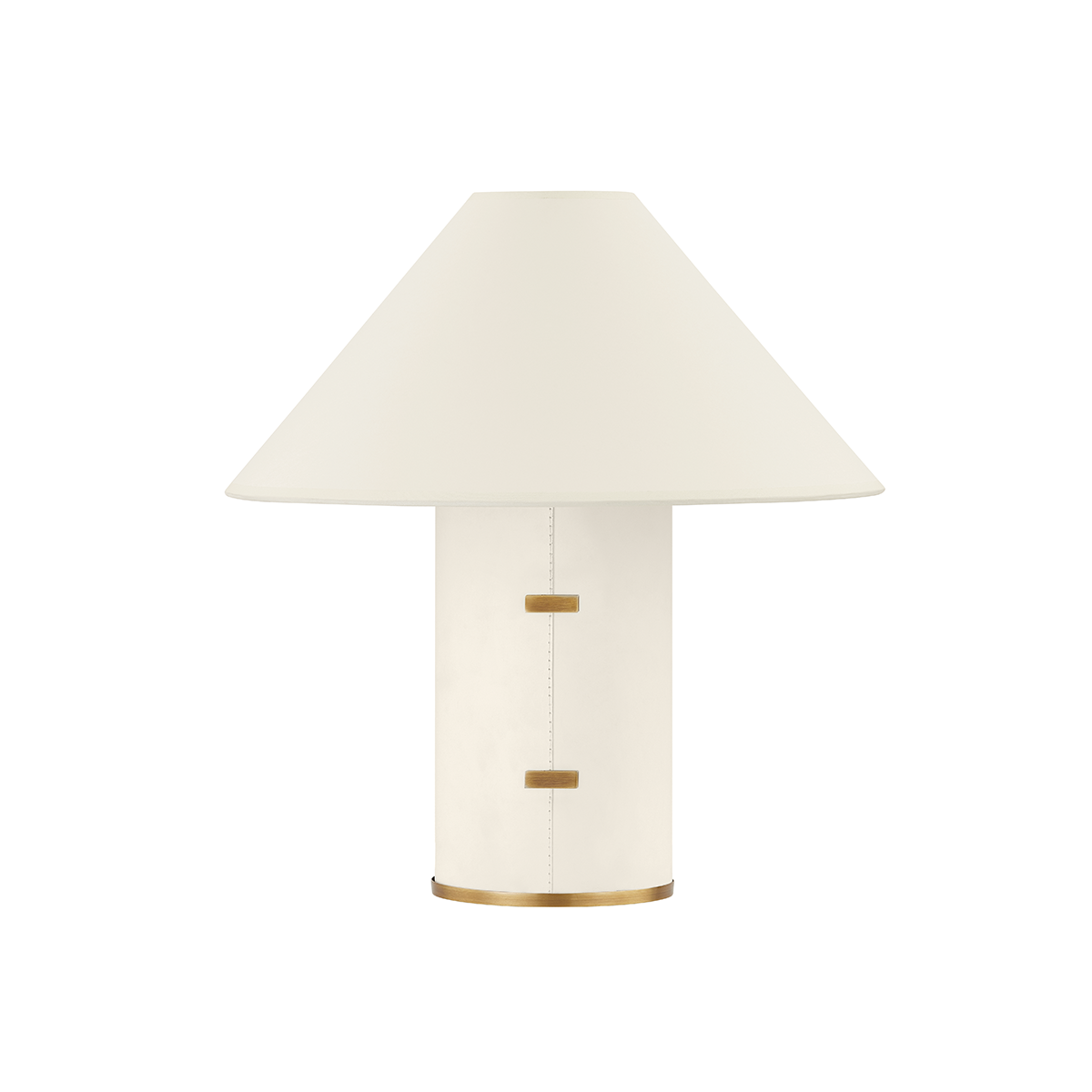 Bond Parchment Table Lamp in Patina Brass